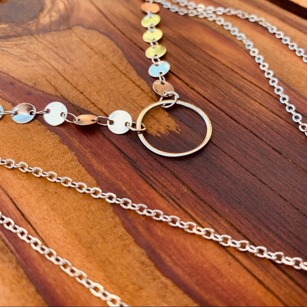 SILVER - SIGGY ♡ Layered Necklace - Picture 3 of 6